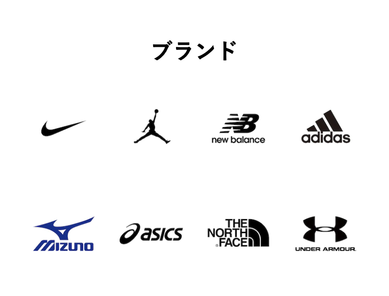 スーパースポーツゼビオのブランド一覧